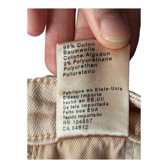 AG Adriano Goldschmied jeans The Isabelle high rise straight crop pink size 32 - Picture 7 of 7